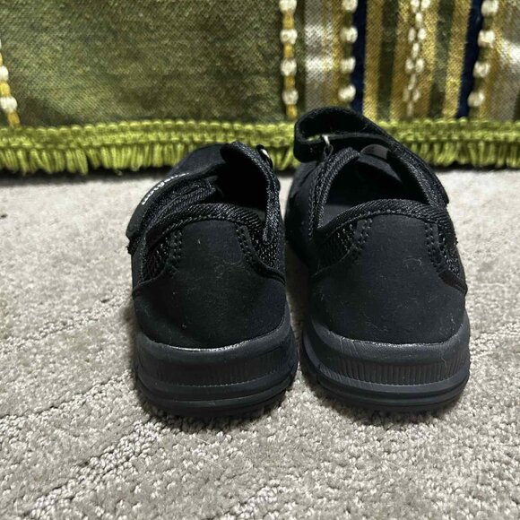 Black Lightweight Sporty Mary Jane Sneakers | Size 36 (Fits 35) | Velcro Strap - Picture 4 of 5